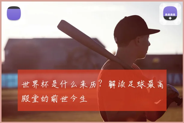 世界杯是什么来历?解读足球最高殿堂的前世今生