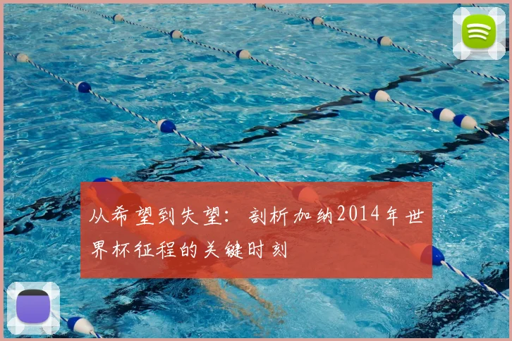 从希望到失望:剖析加纳2014年世界杯征程的关键时刻